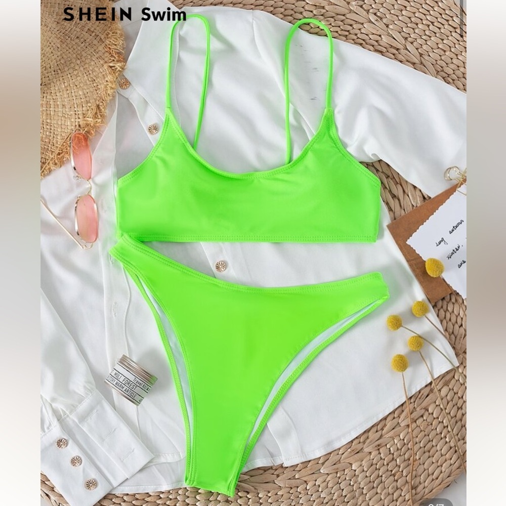 SHEIN Neon Green Bikini Set